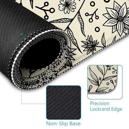 LIMKRIAN Bat Mouse Pad, Large Gaming Desk Mat, 31.5 x 11.8 in Gothic Decor - color: Bat
