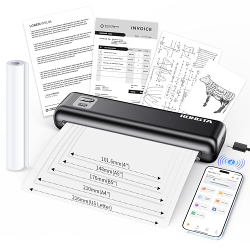 Rongta Bluetooth Portable Thermal Printer - color: Black