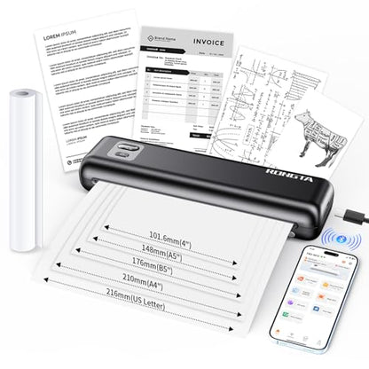 Rongta Bluetooth Portable Thermal Printer - color: Black