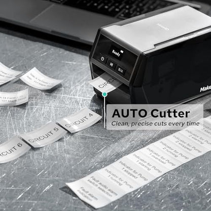 Makeid D50 Industrial Label Maker, 2 Inch Desktop Printer with Auto Cutter