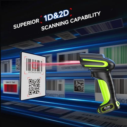 Eyoyo 3-in-1 Handheld 2D QR Industrial Wireless Barcode Scanner Bluetooth