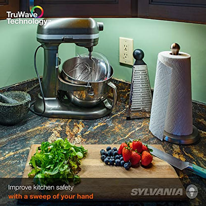 Sylvania TruWave Natural Series 3-Way Selectable 12" LED Under Cabinet Light Starter Kit, Soft / Cool / Daylight, Hardwire - 1 Pack - color: White, size: 4 Watts, style: 4 Watts
