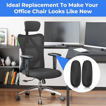 Armrest Pads Replacement for Sihoo M18 Chair -Ergonomic Chair armrest Parts, arm Pads caps for SIHOO M18 Chair,Black