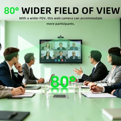 1080P HD Webcam, USB Plug & Play Computer Camera, Auto Low-Light Streaming Camera, RGB Status Light Web cam, Noise-Canceling Microphone Webcam - for Video on Laptop & Desktop