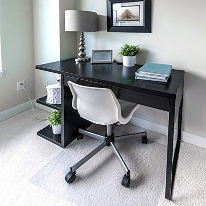 Floortex Polycarbonate Chair Mat 48" x 53" for Low/Medium Pile Carpets, Clear - size: 48" x 53"