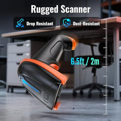 Tera Barcode Scanner 2D Wireless with Stand: Battery Indicator, D5100-Z - color: 2D with stand