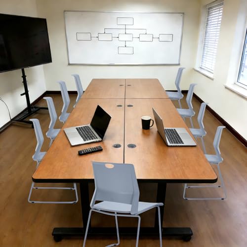 Grey Stackable Chairs Set of 8 for Break Conference Room Church Lobby - color: Grey, size: 8 pack