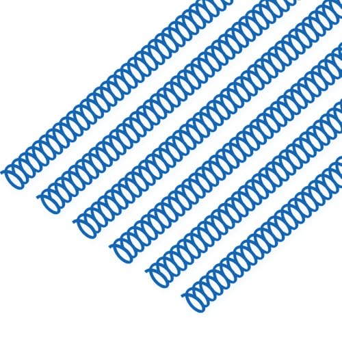 100 Pack Plastic Spiral Binding Coils, 4:1 Pitch 48 Loops for Letter/A4 Size, 360-Degree Rotation for Office School Projects, Suitable for Coworkers (Blue, 1/2 Inch (100 Sheet Capacity)) - color: Blue, size: 1/2 Inch (100 Sheet Capacity)