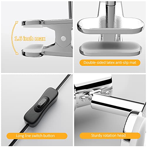 LED Clip on Light 2 Color Set | 1Silver & 1Whtie