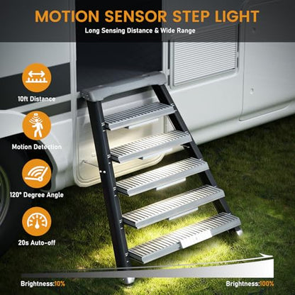 Racokky Under Cabinet Lighting with Remote, Motion Activated Closet Light