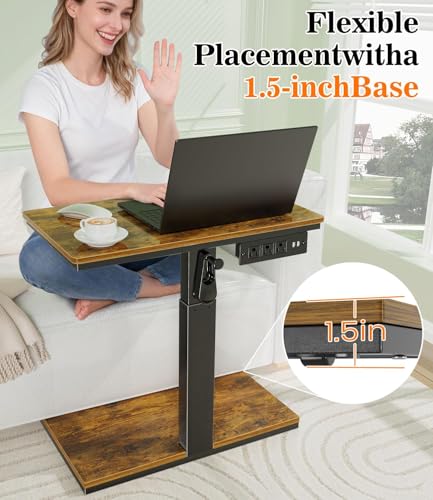 Computer Tower Stand with Charging Station & USB Ports