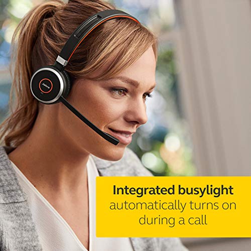 Jabra Evolve 65 UC Wireless Headset, Mono – Includes Link 370 USB Adapter – Bluetooth Headset with Industry-Leading Wireless Performance, Passive Noise Cancellation, All Day Battery - size: Single-ear, USB-A Dongle, style: All Platforms
