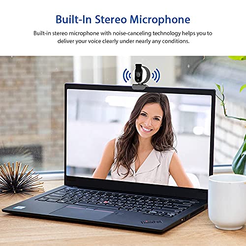 NexiGo N680E 1080P Webcam with Ring Light, Privacy Cover and Dual Microphone, Advanced Auto-Focus, Adjustable Brightness, Streaming Web Camera for Zoom Skype Facetime, PC Mac Laptop Desktop - style: Webcam with Light