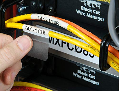 Brady Self-Laminating Vinyl Wrap Around Wire and Cable Labels for M610, M611, M710, BMP61, and BMP71 Printers - 1.5" x 0.75". M6-30-427