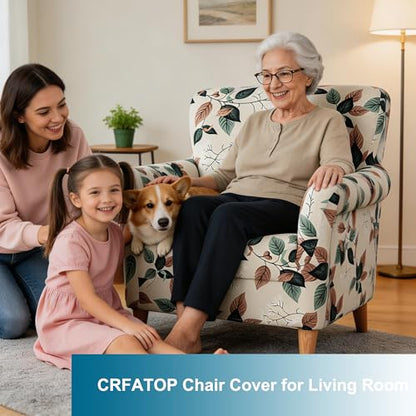 CRFATOP Accent Chair Cover, Stretch Armchair Slipcover for Living Room - color: Color A22