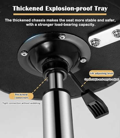 Extra Tall Saddle Chair for Standing Desk, Home Office Ergonomic Chair 30" - 36" Adjustable Height, Gas Rise Saddle Stool with Wheels & Back Support(White) - color: White
