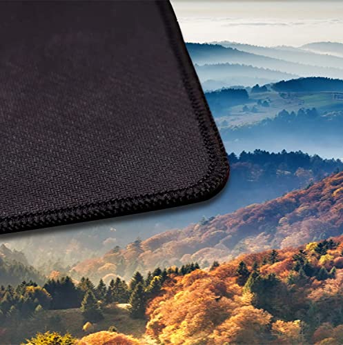 Large Mountain View Patterned Mouse Pad, Anti Slip Gaming Keyboard Desk Pad | Large Extended Mouse Pad; Full Desk Coverage; Waterproof Coating; Stable Anti-Slide Base For Gaming, Office, Study Daily Use - color: Mountain Landscape