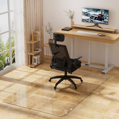 Clear Office Chair Mat for Hard Floors, Plastic Floor Protector for Chairs - size: 36" x 48"