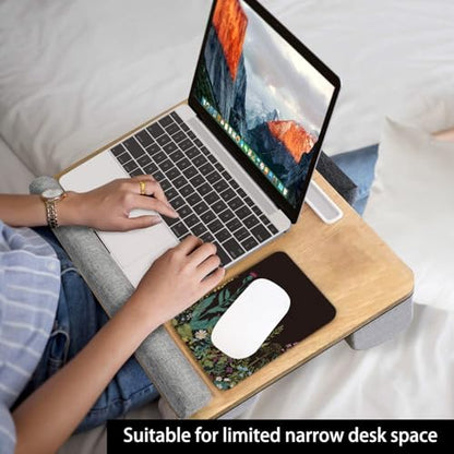 Audimi Small Mouse Pad 6 x 8 Inch, Mini Mouse Pad Thick for Laptop Wireless Mouse Home Office Travel, Portable, Washable (Weeds) - color: Weeds