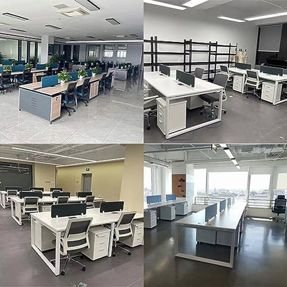Acoustic Desk Partitions Freestanding Privacy Screens Office Divider Furniture Library Workstation Panels Instant Workspace Barriers Soundproof Dividers - size: HxL 40x120CM/15.7x47.2IN