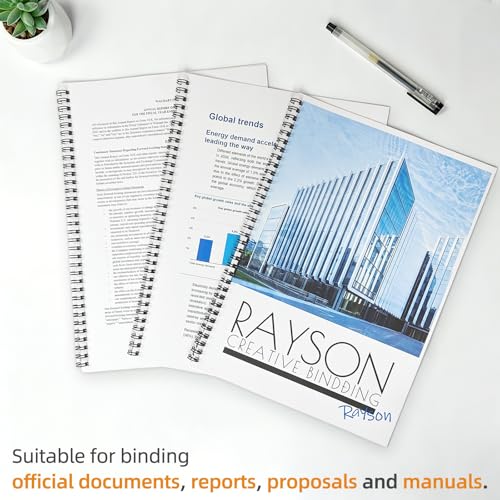 Rayson Wire Binding Spines, 3/8" 3:1 Pitch, 32-Loop Black, 100 Pack - size: 3/8" (60 Sheets Capacity)