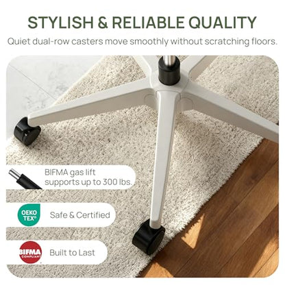 CabLady S1 High Back Ergonomic Mesh Office Chair with Footrest, 300 lbs | 115° Recline Lock, Adjust Seat Depth, 2D Arms, 3D Headrest, Detachable Lumbar Support, Breathable Mesh, BIFMA, Green - color: Butterfly Green