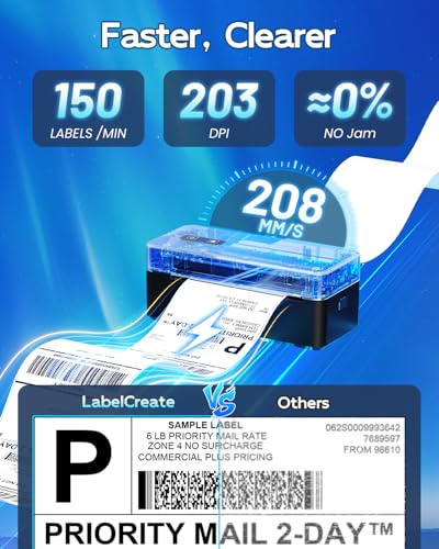 Thermal Shipping Label Printer 4x6 Bluetooth Label Maker for Small Business | 2410BT Wireless Label Printers Compatible with iOS Android & PC, Widely Used for USPS, Tiktok - color: Black, style: Label Printer