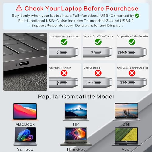 Laptop Docking Station for MacBook Pro/Air/Dell/HP/Surface HC 11-in-1 USB C Hub 360°Rotatable Laptop Stand with USB Hub 4K HDMI USB 3.0 PD100W 3.5mm Audio Jack RJ 45 TF/SD Reader Universal Laptop Dock - color: For Laptop 7-15.6 inches 11-in-1 Pro Max