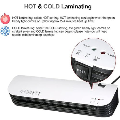 Laminating Machine, Laminator Machine Multipurpose Hot Cold Lamination Bubble for Photo (Pomyaodxqugi9p6-11)