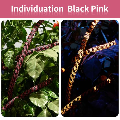 Cable Sleeve 3/4 Inch x 50FT Self-Wrapping Wire Loom - color: Black pink, size: 3/4"-50ft