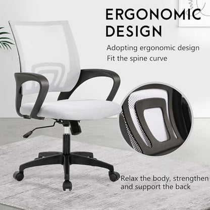 PayLessHere | Office Chair | Beige | Pack of 1 | with Lumbar Support - color: Beige, style: pack of 1