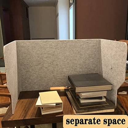 Acoustic Privacy Panels 2 PCS - Freestanding Desk Dividers for Noise Reduction & Visual Distraction Control Foldable Soundproof Cubicle Partition Home Office Use - color: Grays-b, size: 24in/60cm