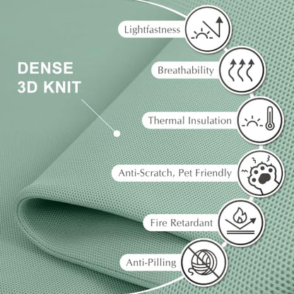 DECOLAB Standing Room Divider, Space Privacy Partition 29"x65", Aqua - color: Aqua