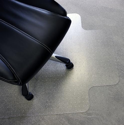 Marvelux Office Chair Mat for Low Pile Carpets 35.5" x 47", Clear Protector Mat for Chairs Under Desks, Rectangular with Lip, PVC Carpeted Floor Mat for Computer Desk Chair - size: Carpet - 35.5" x 47"