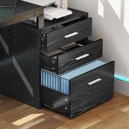 YITAHOME L Shaped Desk with 3 Drawers