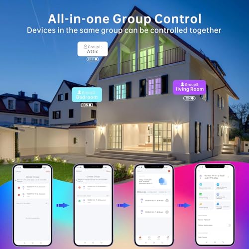 4 Pack 2X4 FT LED RGBW 5000K Multicolor Flat Panel, Light Remote & App Controlled 60W 6600lm Color Changing LED Panel Light Smart Wi-Fi Drop Ceiling Light with Alexa/Google Assistant - size: 2x4 Feet