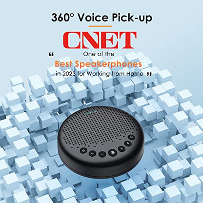 EMEET Luna Conference Speaker and Microphone, 360° Voice Pickup for 8 Users - size: Black Luna for 8