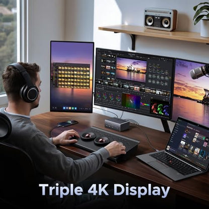 UGREEN USB C Docking Station Triple Monitor, 2xHDMI+DP, Only for Win Host - style: 2HDMI+DP