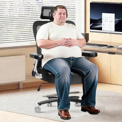 Super Big and Tall Office Chair 700lbs, Heavy Duty Executive Computer Chair - size: 700LBS