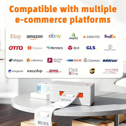 A81-Pro 4x6 Thermal Label Printer, Wireless Bluetooth Shipping Label | Maker for Fast Ecommerce Shipping, Compatible with Amazon, Shopify, Small Business, iOS/Android/Windows
