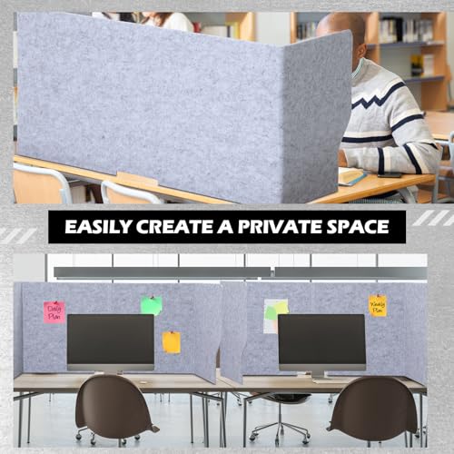 Dunzoom Large Desk Dividers for Students Acoustic Portable Fold Classroom Table Privacy Felt Boards for Workstation Office Home Furniture Partition Dividers (Classic,47.3 x 15.7 x 19.7 Inch) - size: 47.3 x 15.7 x 19.7 Inch, style: Classic
