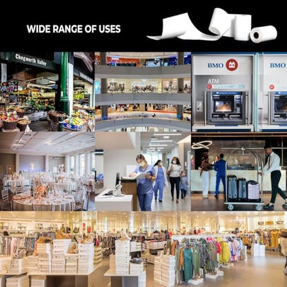 (20 Rolls) 3 1/8 x 230 Thermal Paper Receipt Rolls, Premium Quality Thermal Printer Paper, Receipt Paper Rolls, Fits All POS Cash Registers, BPA Free - size: 20 Rolls, style: 3 1/8" 230