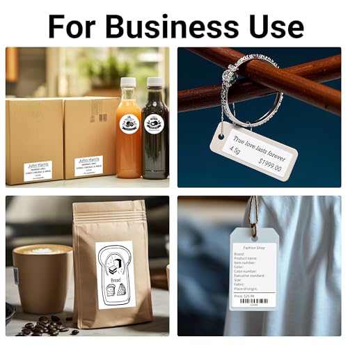 ORGBRO Label Maker Machine, Z3 Barcode Label Printer, 3 Inch Bluetooth Thermal Label Maker for Address, Small Business, Kids School Items, Large Sticker - color: Silver