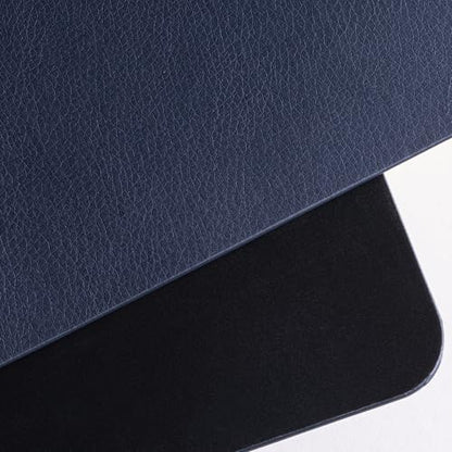 Nekmit Leather Desk Blotter Pad 36 x 20 Inches, Flat, Non-Slip, Waterproof, Blue - color: Blue, size: 36" x 20"