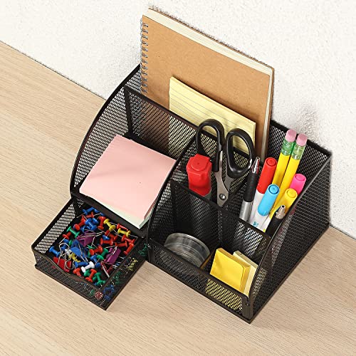 Mr. Pen- Mesh Desk Organizer, Black, Pen Holders Organizers