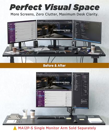ULTRARM Extra-Tall Extension Arm Accessory for MA12P-S Do Not Use Alone - size: Extension Monitor Arm