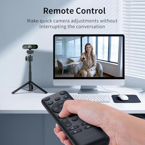 EMEET NOVA 4K Dual-Camera 4K Webcam for PC, Wide-Angle and Telephoto Camera - style: 4K Dual-Camera Remote