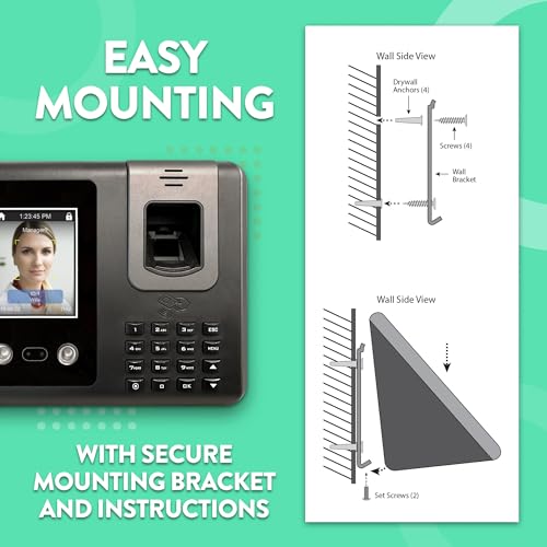 Acroprint Face Recognition Time Clock (No Monthly Fee) - RT200 - style: BioLook