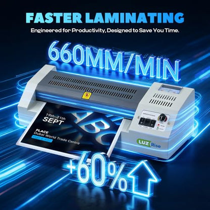 13-Inch Thermal Laminator, 3-10 Mil, 4-Roller, A3