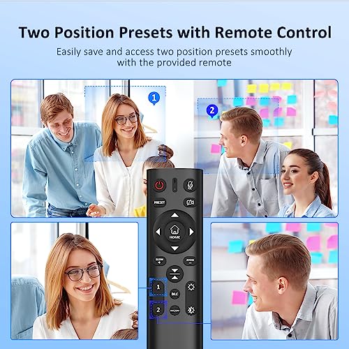Zoom Certified, NexiGo N990 (Gen 2) 4K PTZ Webcam, Video Conference Camera System with 5X Digital Zoom, Sony_Starvis Sensor, Position Preset, Dual Stereo Mics, 3.5mm Audio Jacks for External Mics - color: Grey